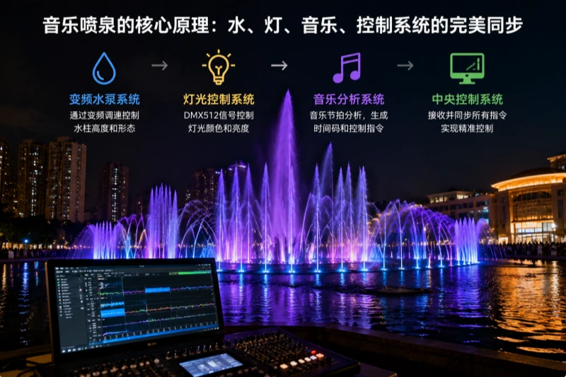 喷泉为什么会”听音乐跳舞”？背后的硬核黑科技揭秘