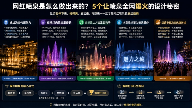 全网最火的喷泉打卡地，到底是怎么做出来的？